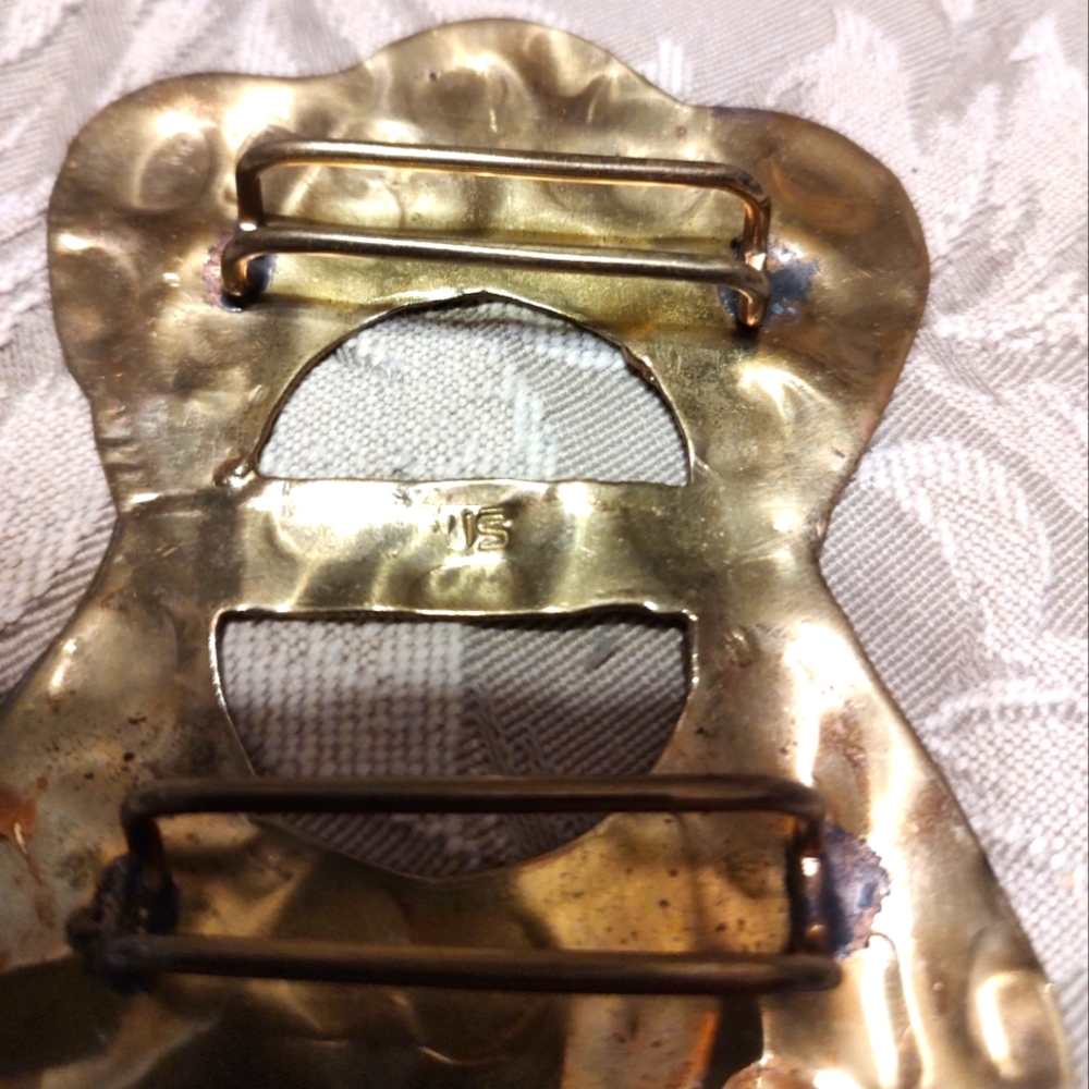 Unique Vintage Hand Crafted Solid Brass Hammered … - image 7